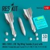 RESKIT RS48-0540 GBU-15(V)1, 2/B Big Wing bombs (2 pcs) with AN/AXQ-14 data link pod (1 pcs) (3D Printed) 1/48